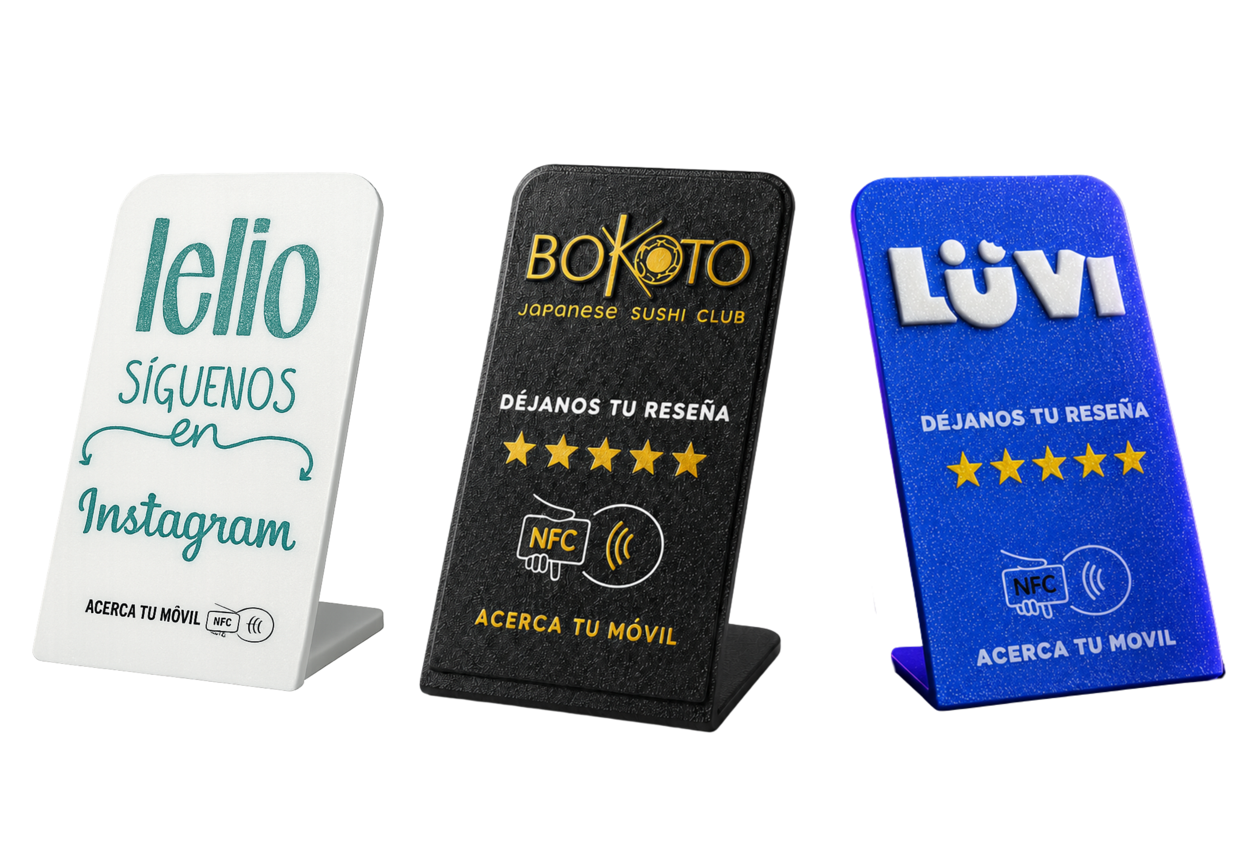 Expositores NFC Google Instagram